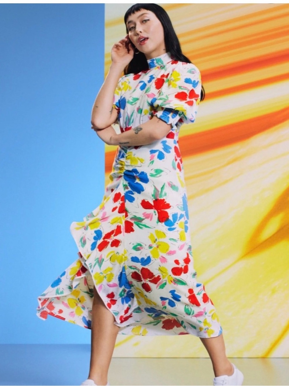 Rixo X Target floral maxi dress size 0